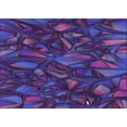 thumbnail image 1 of Ahgly Company Indoor Rectangle Patterned Purple Iris Purple Area Rugs, 6' x 9', 1 of 6