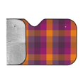 thumbnail image 2 of Bingfone Purple Yellow Buffalo Plaid Car Windshield Sunshade,Sun Foldable Sun Shield Sun Visor For Car - Small, 2 of 7