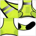 thumbnail image 3 of Chaleco reflectante de seguridad de alta visibilidad, chaleco ligero ultrafino para paseo nocturno, correr, pasear perros, andar en motocicleta YUNYI BRAND Deportes, 3 of 6