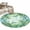 Green, variant on Green Leaves Round Area Rug 3Ft Washable Small Circle Rugs for Kitchen Entryway, Summer Botanical Watercolor Tropical Leaf Non-Slip Carpet Floor Mats Indoor Outdoor Carpet Runner Aesthetic Home Decor