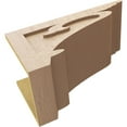 thumbnail image 6 of 12"W x 24"D x 12"H Wide Mayflower Rough Cedar Woodgrain TimberThane Corbel, Primed Tan, 6 of 6