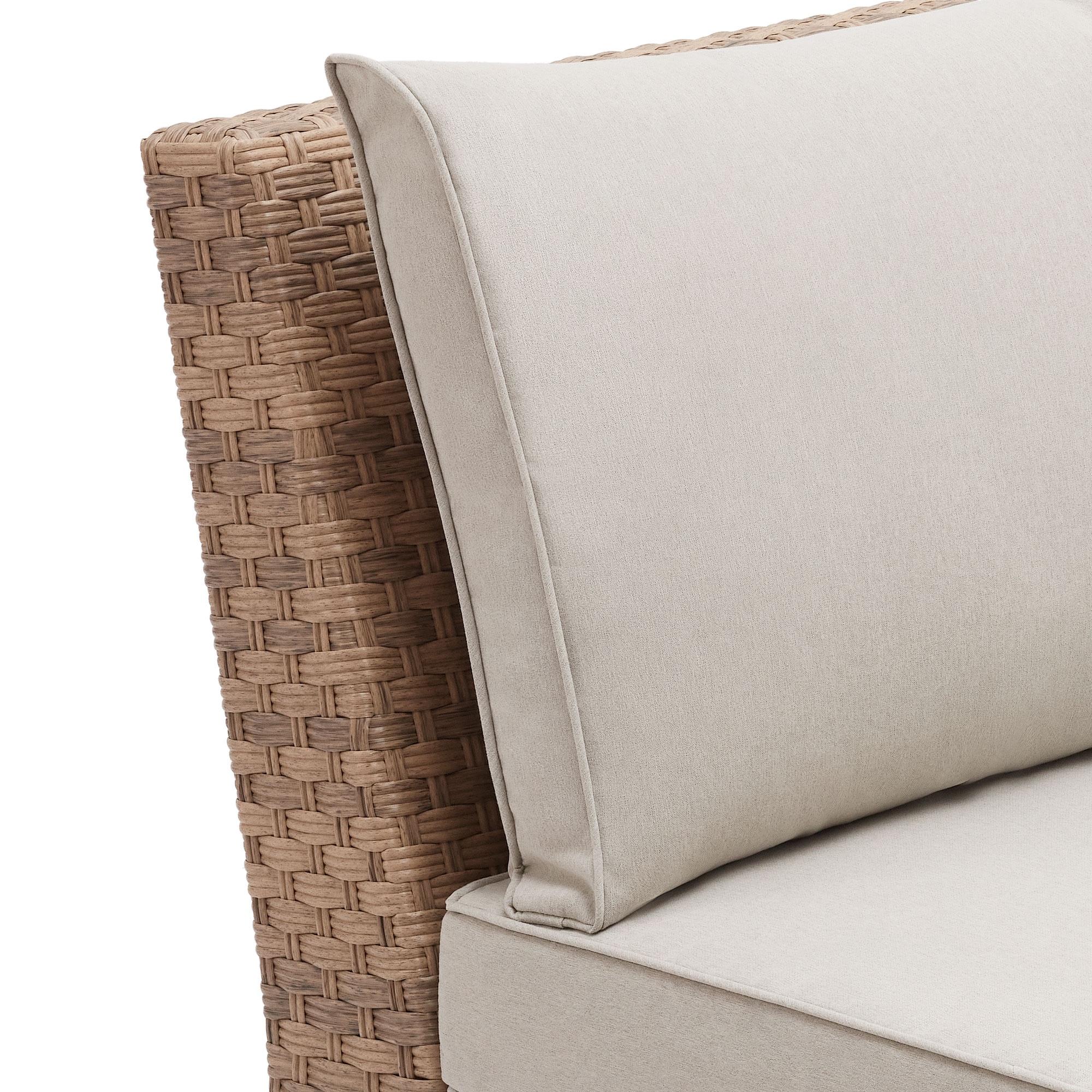 Better Homes & Gardens River Oaks 3-Piece Outdoor Sectional Set, Beige - Seats 4