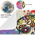 thumbnail image 5 of FREEAMG Sugar Skull Art Painting Day Of The Dead Absorbent Dish Drying Mat Microfiber Kitchen Countertop Table Protector Multi-Purpose Counter Rack Sink Drainer Pad 16"x 18", 5 of 6
