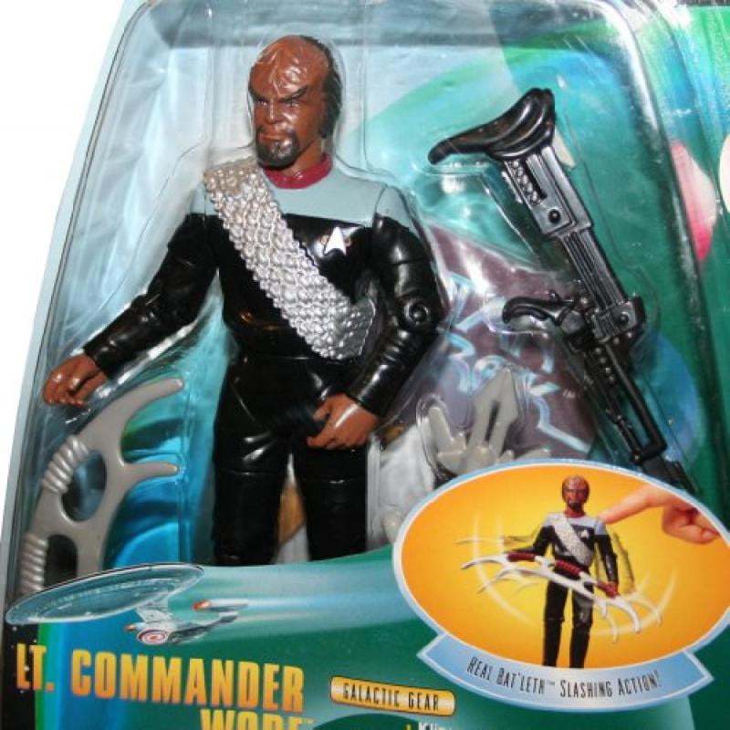 LT. COMMANDER WORF Star Trek The Next Generation 1998 Warp Factor Series 1 Action Figure with