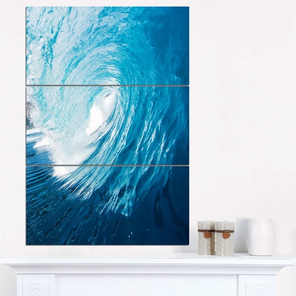 Ocean Waves in Hawaii - Photography Canvas Art Print