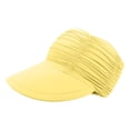 thumbnail image 2 of Women UPF 50+ Wide Brim Sun Visor Hat, Elastic Hollow‑Top Foldable UV‑Protection Visor Cap, Lightweight Packable Hat for Beach Golf Gardening Travel Outdoor Daily Wear, 2 of 7