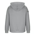 thumbnail image 5 of FRSASU Mens Half Zip Plus Size Oversized Comfy Big and Tall Long Sleeve Travel Mens Workwear Hooded Sweatshirt Gray, 5 of 5