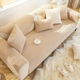 thumbnail image 3 of Plush Honeycomb Velvet Sofa Cover: Pet-Friendly, Non-Slip, Fits All Sofa Types - European Elegance, Easy Care, 3 of 5