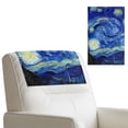 thumbnail image 2 of Xoenoiee Starry Night Print Recliner Chair Covers for Reclining Chair, Washable Head Protector for Sofa Recliner Headrest Cover, with Adjustable Hook & Loop Tape, 1 Pack, 2 of 7