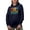 Navy Blue, variant on Father in Periodic Table of Elements, Noble Element - Chemist Dad Father's Day, Black Hooded Sweatshirt or Hoodie, Small