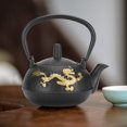 thumbnail image 4 of Iron Teapot, Japanese Style Iron Tea Set, For Christmas Present Thanksgiving Gift Bar Offices, 4 of 8