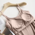 thumbnail image 6 of Womens Camisoles Tops with Built in Padded Bra Basic Breathable Tank Top Brown S, 6 of 6