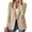 Beige #31, variant on WULMLEO Women Suits Jacket Tweed Business Fashion Blazer Lightweight Button Fall Lapel Collar Work Blazers Long Sleeve Casual Linen Cotton Petite Professional Mujer Open Front White XL