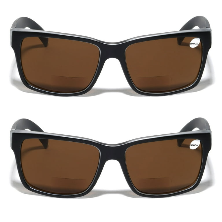 Pairs Men Bifocal Large Wide Fitment 150mm Reading Sunglasses