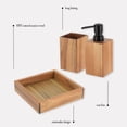 thumbnail image 6 of Acacia Bathroom Accessory Set 3-Pieces Square, 6 of 8