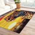 thumbnail image 1 of Wildlife Cheetah Area Rug 4x5, Leopard Rugs for Bedroom Living Room, Jungle Animal Carpet, Machine Washable Rug, Non Slip Soft Low Pile Rugs Home Decor T6&-55, 1 of 7