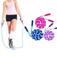 thumbnail image 5 of Cuerda de saltar para fitness, paquete de 3, longitud ajustable, sin enredos, segmentada, con cuentas suaves, 5 of 5