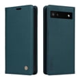 thumbnail image 1 of Funda para Google Pixel 6A Estuche de Cuero PU Tipo Cartera con Ranuras para Tarjetas y Cierre Magnético, 1 of 5