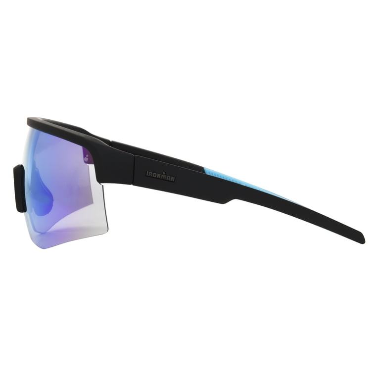 Ironman Shield Sport Sunglasses, Black with Turquoise photo 3