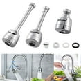 thumbnail image 2 of Anti splash Faucet Aerator Extender Flexible Water saving Kitchen Tap Head 16.5cm + Adapter, 2 of 5