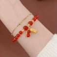 thumbnail image 7 of GKNET Double Layer Women's Imitation Jade Beaded Bracelet Delicate Jewelry Girls Wedding Party-A2, 7 of 7