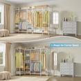 thumbnail image 3 of VIPEK V50 Extra Large Portable Closet Rack Bedroom Armoire Freestanding Wardrobe Closet, Heavy Duty Multi-Functional Metal Clothing Rack for Hanging Clothes, Max Load 1300lbs, White, 3 of 10