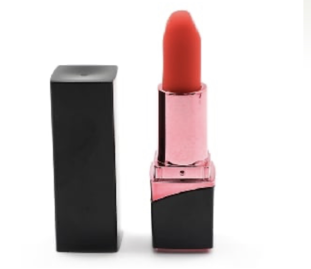 Lipstick Vibrating 10 Speeds Red Color Rechargeable Silicone Vibrating