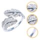 thumbnail image 5 of unbranded Anillo Abierto De Pluma Con Para Mujer Estilo Chic, 5 of 8