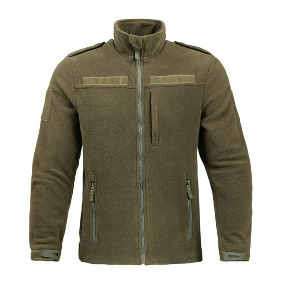 RXMEKW Manteau en Molleton pour Hommes, Molleton de Sport de Plein Air avec Col Montant et Capuchon