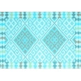 thumbnail image 1 of Ahgly Company Indoor Rectangle Southwestern Light Blue Country Area Rugs, 3' x 5', 1 of 4