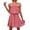 Red, variant on Summer Dress for Women Womens Casual Plus Size Summer Boho Chiffon Print Midi Skater Dress with Ruffle Summer Women Dress Red Medium