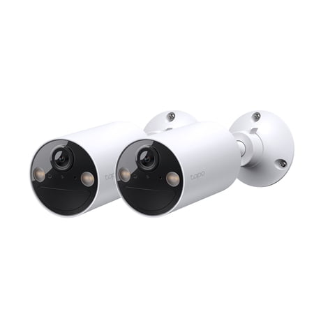 TP-Link Tapo Wireless Indoor/Outdoor 2K Security Camera, Waterproof, Rechargeable, Battery-Powered, Install Anywhere, Local or Cloud Storage - Subscription not Required, Two-Way Audio - TC82(2-pack)