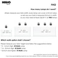 thumbnail image 2 of HIRO AQUATICS WRGB Full Spectrum Aquarium Pendant Light with Built-in Cooling Fan, for Fresh Water, No Mounting Arm Included (50W), 2 of 6