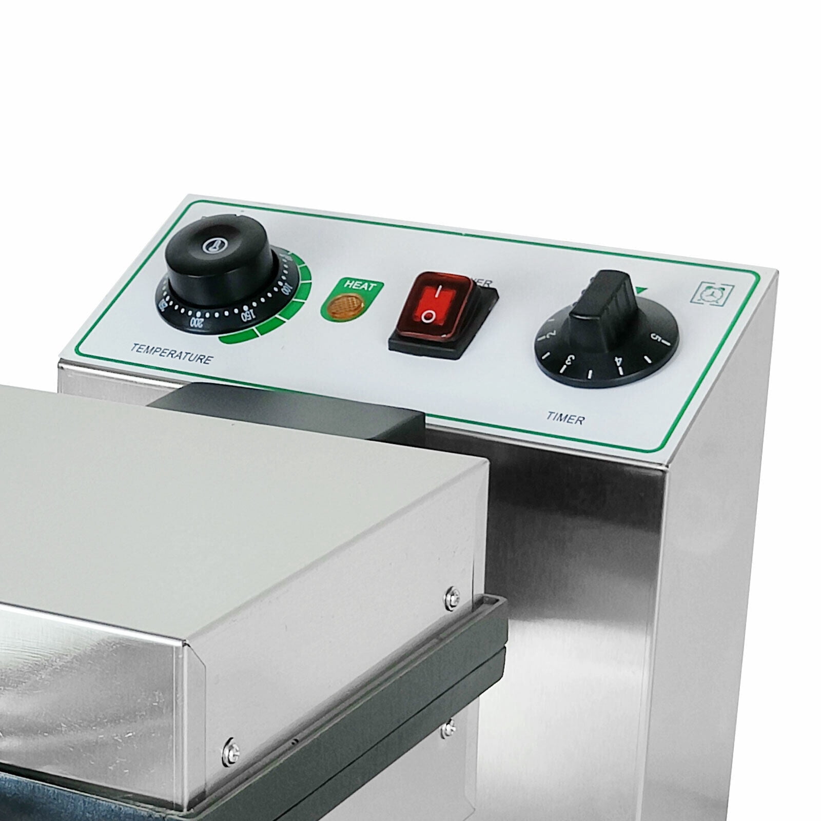 DENEST 1200W Commercial Electric Bubble Egg Cake Waffle Maker Baker Machine Silver