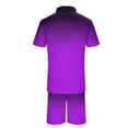 thumbnail image 5 of RMGVDSD Mens Summer Track Suits 2 Piece Set Mens Short Sets Gradient Short Sleeve Fashion Zipper Polo Shirt And Shorts Casual Sportswear Suit Athletic Sweatsuits Set, 5 of 5