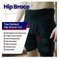 thumbnail image 6 of Hip Brace Thigh Compression Sleeve | Hip Sciatica Pain Relief Device Brace | Hamstring & Groin Compression Sleeve Wrap for Sciatic Nerve Relief | Hip Support Brace for Women & Men | Christmas Gifts, 6 of 10