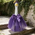 thumbnail image 4 of Lilixerw Spring Summer Goose Outfits Seasonal Cute Porch Goose Clothes with Bow & Hat,All Seasons Holiday Spring Goose Statue Costumes for 23" Cement Statue Garden Patio Outdoor Decor,Purple, 4 of 6