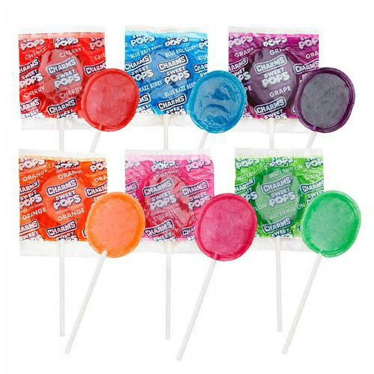  Charms Cherry Valentine Pops 25 count Bag - 2 Pack