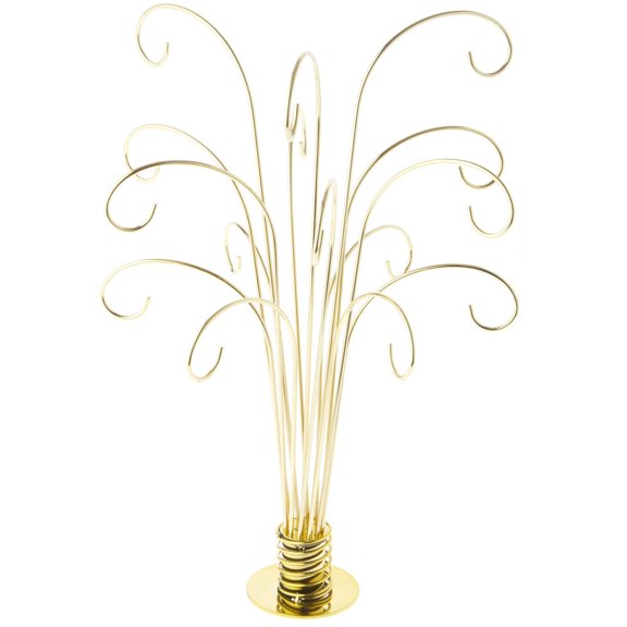 Bard's Fountain-Style Gold-toned Ornament Tree, 15 Branch, 10.5" W x 10.5" D x 20" H