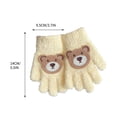 thumbnail image 4 of KyCheLot Boys and Girls Fleece Gloves Solid Color Full Finger Elastic Gloves Kids Comfy Thermal Gloves, 4 of 4