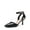 BLACK-PU, variant on Pointed Closed Toe Kitten Heels Stiletto Ankle Strap Women's Pumps Shoes for Women Wedding Party Dress Sandals