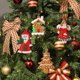 thumbnail image 3 of 12 piezas de adornos navideños con forma de hombre de jengibre, adornos colgantes para árbol de Navidad con agujero y cuerda, juegos de adornos navideños para decoración colgante navideña, 3 of 4