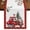 White, variant on Christmas Burlap Cotton Table Runner 13x36 Inches Short, Red Xmas Truck Snowman Trees Berry Poinsettia Beige Farmhouse Table Runners, Outdoor Dining Tablecloths Decor for Baby Shower/Party/Wedding