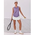 thumbnail image 5 of Pinspark Women's Sports Polo Shirts Sleeveless Summer Golf Tank Lightweight Quick Dry Collared Golf Shirt Sportswear, 5 of 6