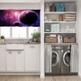thumbnail image 3 of LALILO Kitchen Curtain Valance Space Astronaut Planet Rocket Rod Pocket Window Curtain 52"x 18" Set of 2, 3 of 7