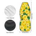 thumbnail image 6 of Uourmeti Yellow Hibiscus Floral Print Car Seat Cover Ventilated Comfort Seat Covers for Cars Anti Aging Long Lasting 1 Pieces Set Compatible with Truck Auto, 6 of 6