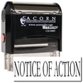 thumbnail image 1 of Large Self-Inking Notice Of Action Stamp with Orange Ink, 1 of 4