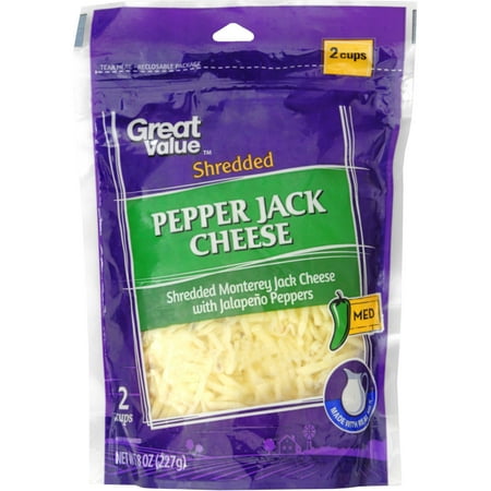 Great Value Shredded Pepper Jack Cheese