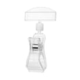 thumbnail image 2 of 50 Piezas, Abrazadera Transparente para Sujetar Carteles, Clip Giratorio para Sujetar Carteles de Alimentos, Clips para Etiquetas de Exhibición Dobles, 2 of 8