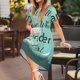 thumbnail image 3 of Easygdp Not All Those Who Wander Are Lost1 para Vestido Transpirable de Mujer, Vestido Suelto de Manga Corta con Pliegues y Bolsillos para el Verano, 3 of 6